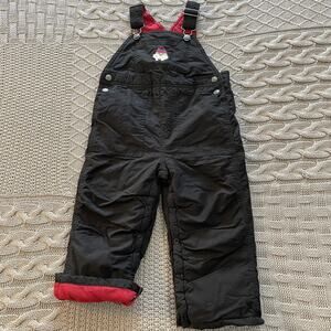 Janie and Jack Walrus Embroidered Black Overalls/Coveralls ~ 18/24M